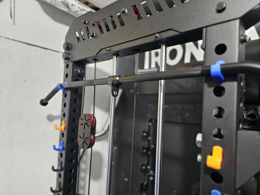 3D Printed Power Rack Storage Hooks – 1" Hole Racks, Holds Bands, Cables & Collars