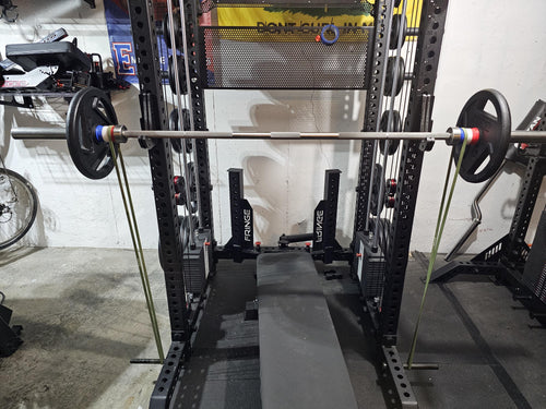 3D Printed Barbell Resistance Band Sleeves – Fits Bands Up to 2.25" Wide, Sold as Pair