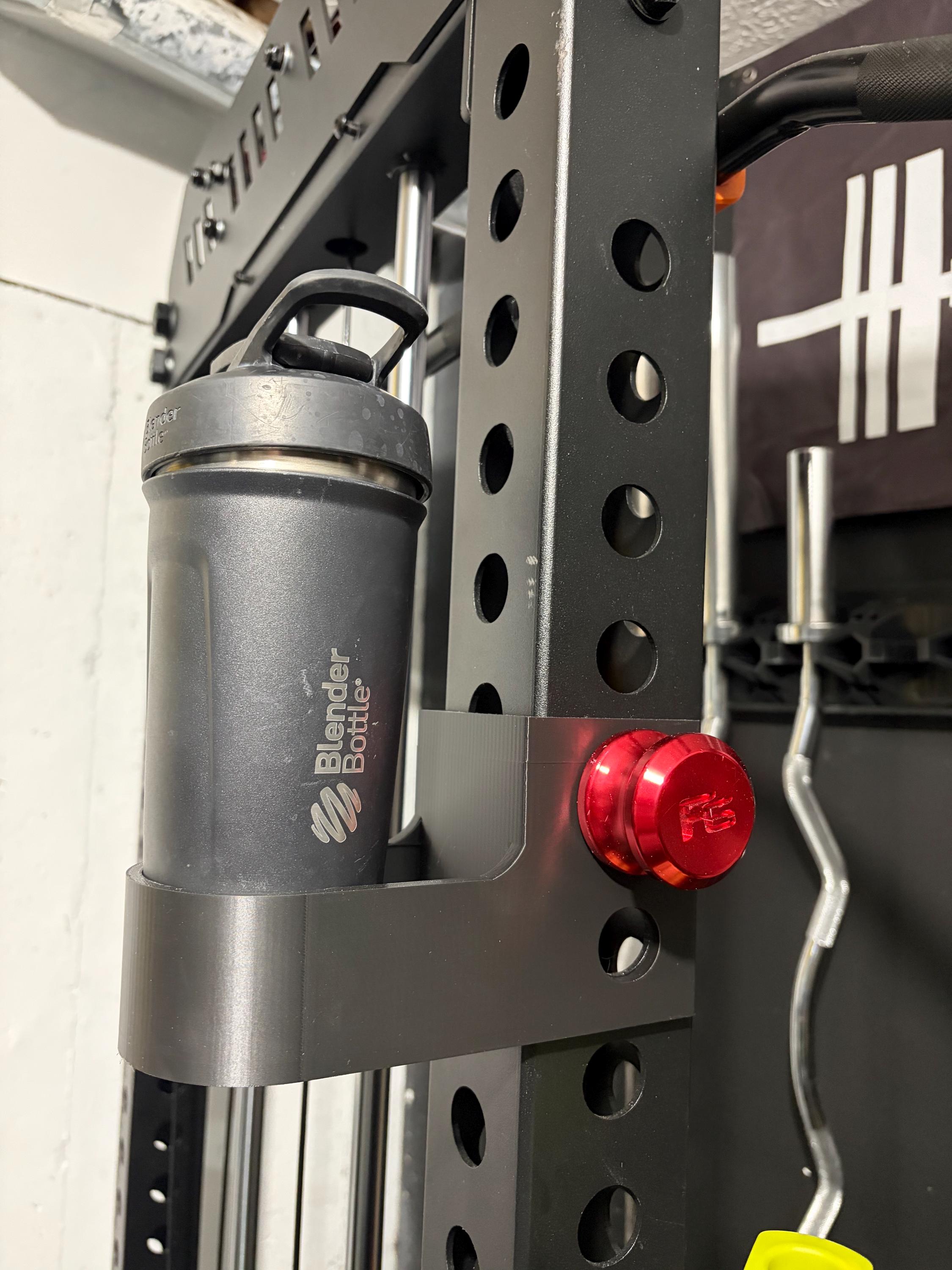3D Printed Squat Rack Cup & Phone Holder – Fits Rogue, REP, Titan, Bells of Steel | 40oz Tumbler