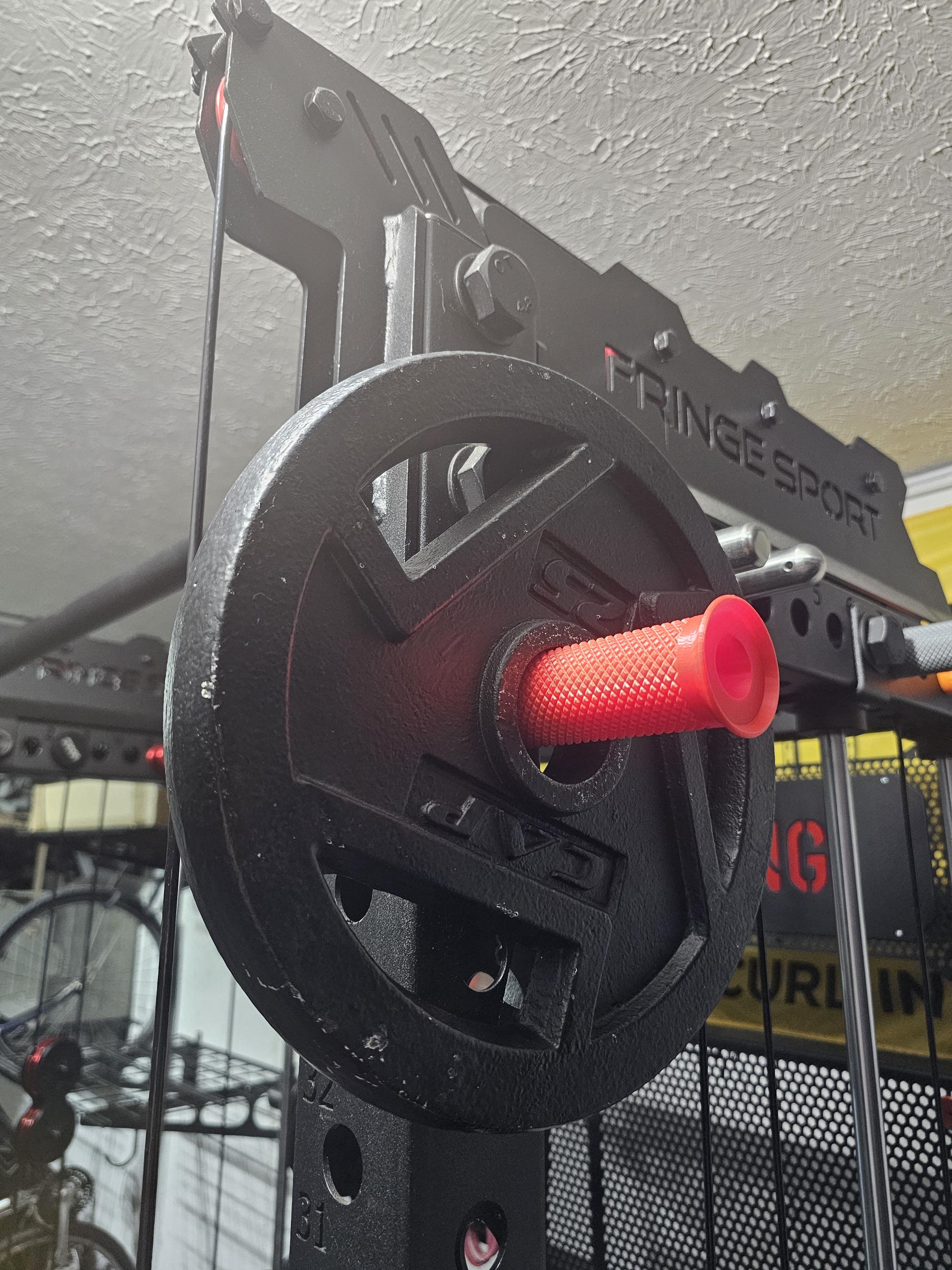 3D Printed Resistance Band Peg for Power Racks with 1" Holes