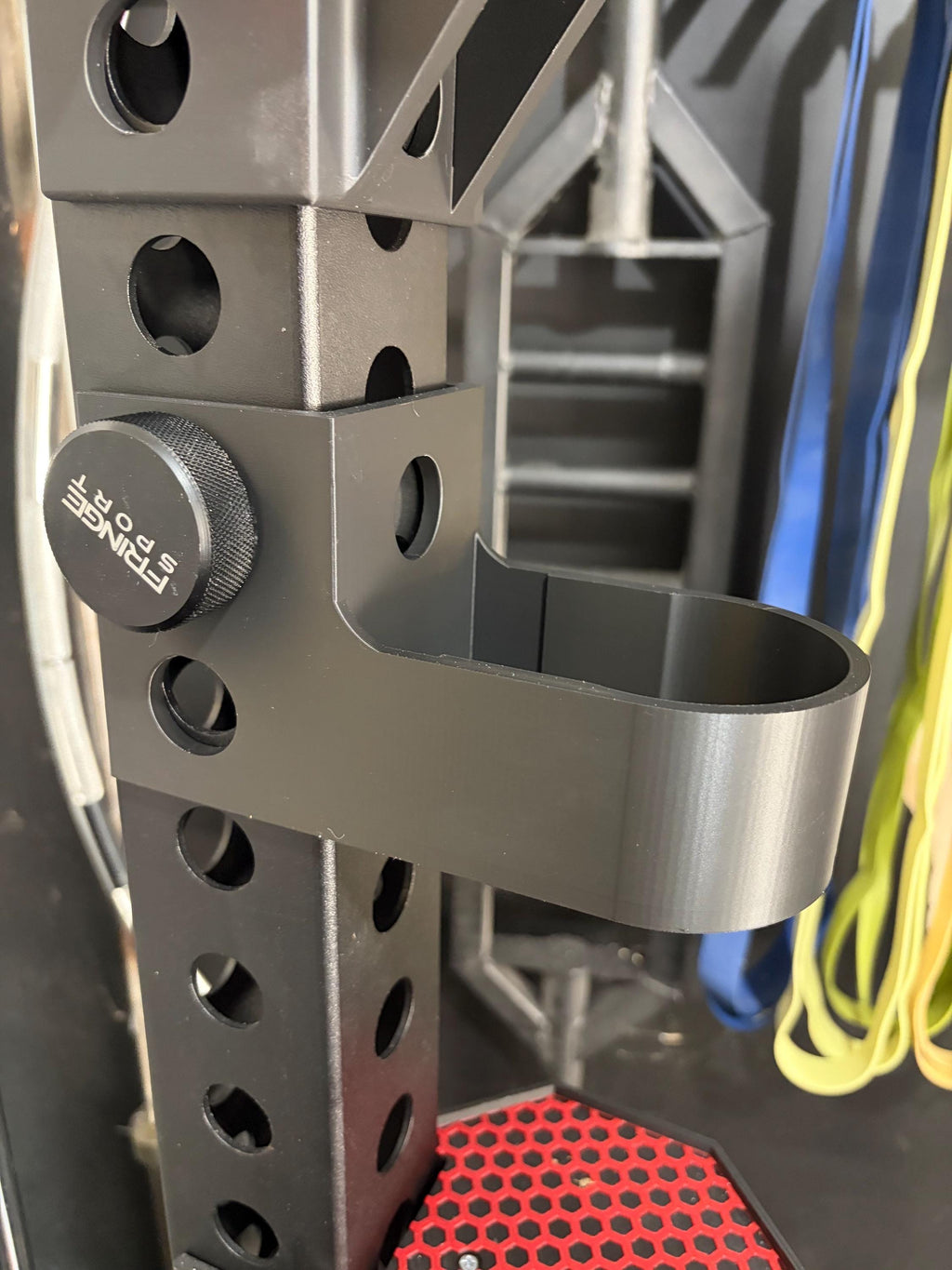 3D Printed Squat Rack Cup & Phone Holder – Fits Rogue, REP, Titan, Bells of Steel | 40oz Tumbler