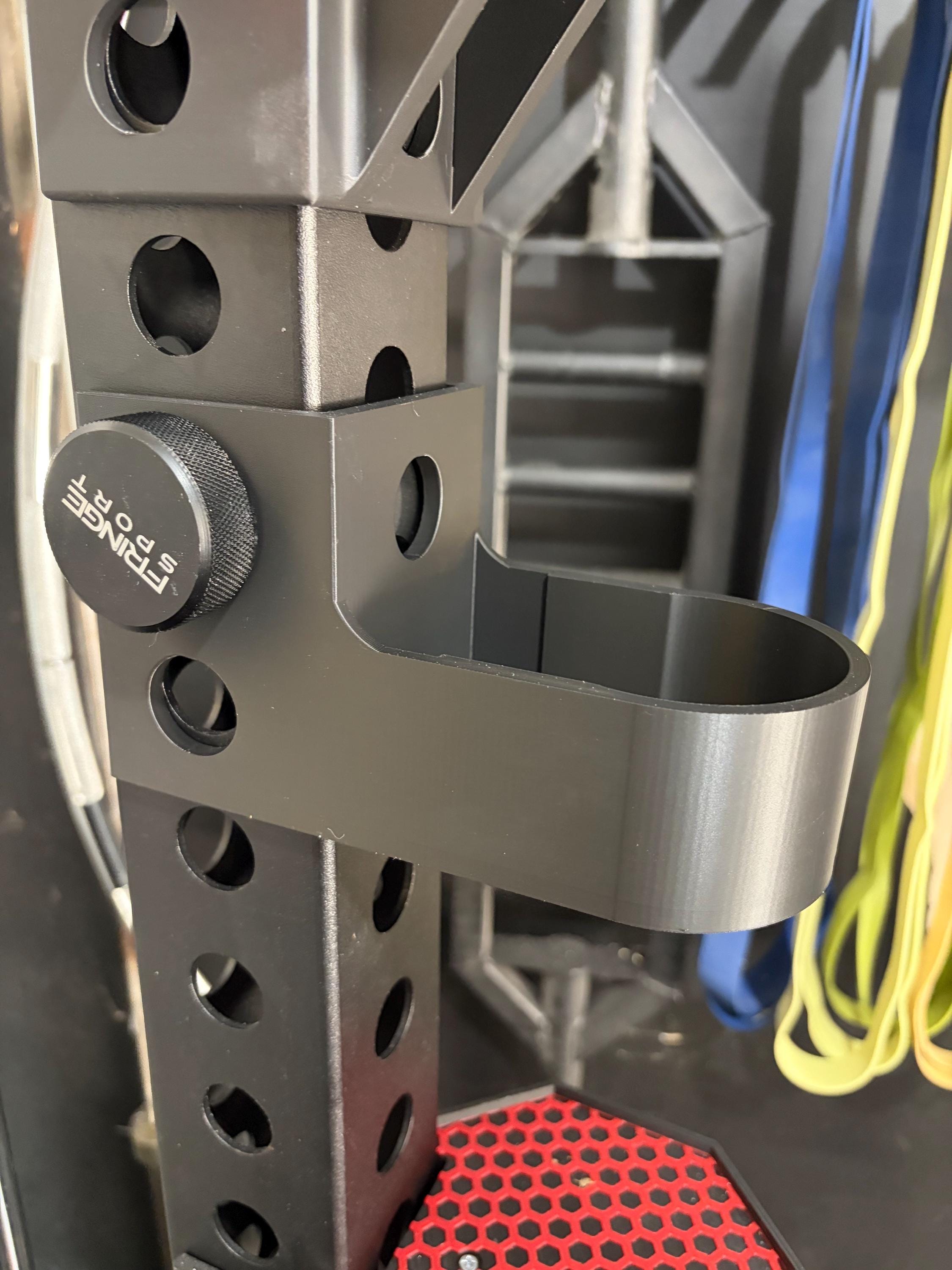 3D Printed Squat Rack Cup & Phone Holder – Fits Rogue, REP, Titan, Bells of Steel | 40oz Tumbler