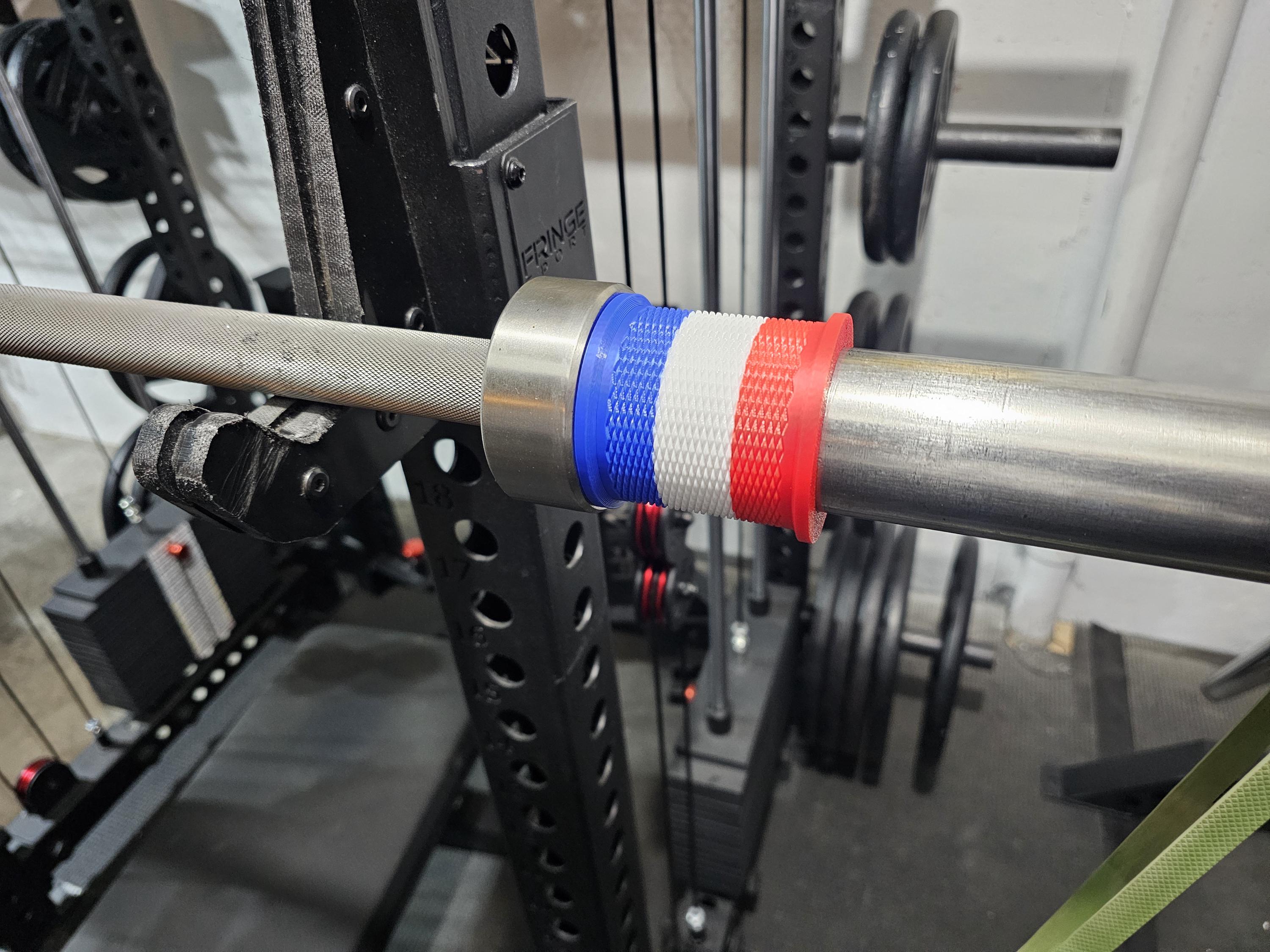 3D Printed Barbell Resistance Band Sleeves – Fits Bands Up to 2.25" Wide, Sold as Pair