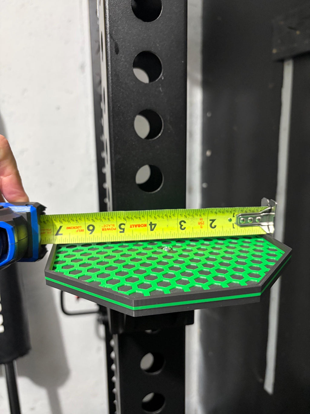 3D Printed Squat Rack Storage Shelf – Fits 3x3 Power Racks, 35 lb Capacity
