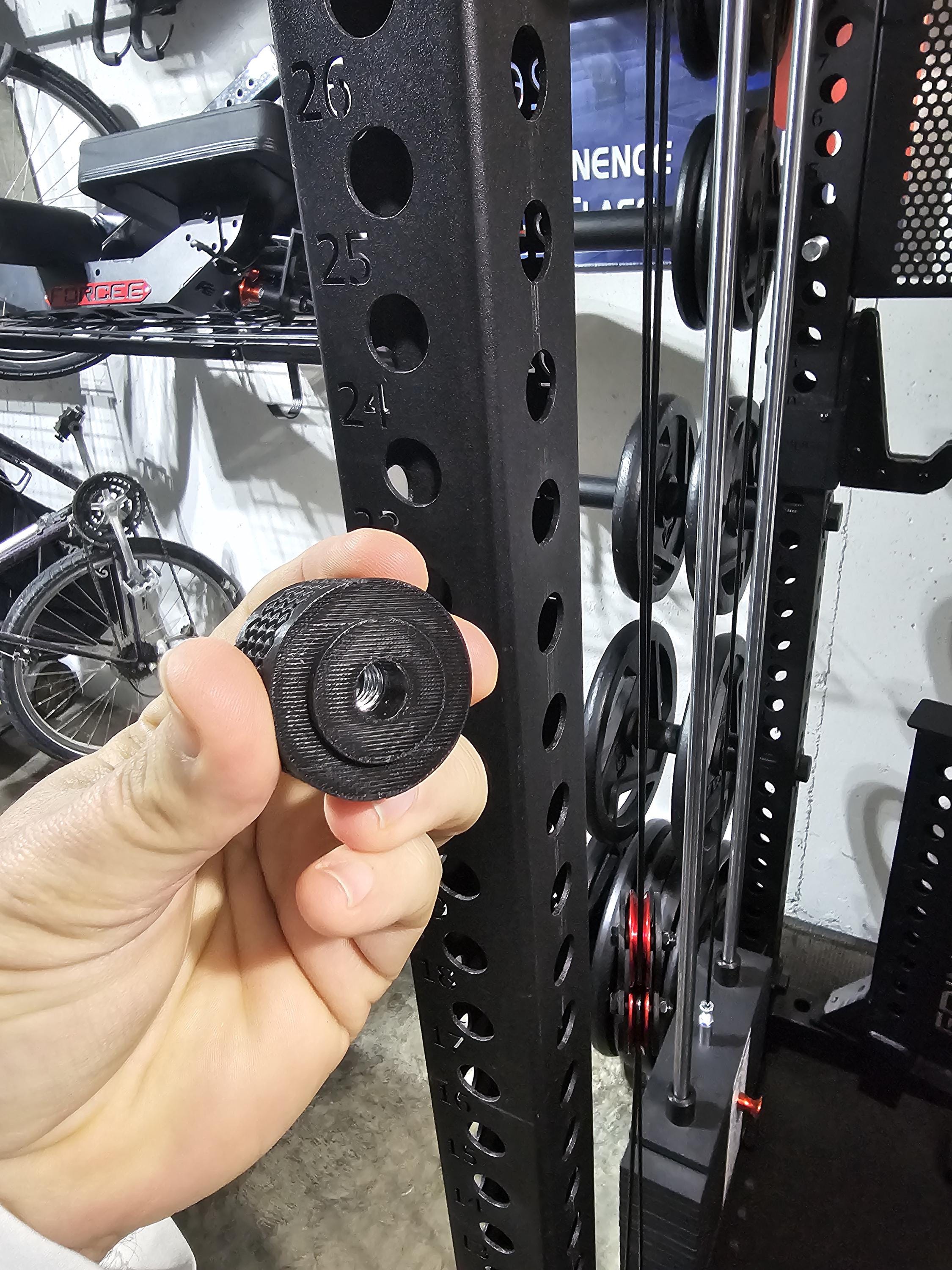 3D Printed Resistance Band Peg for Power Racks with 1" Holes