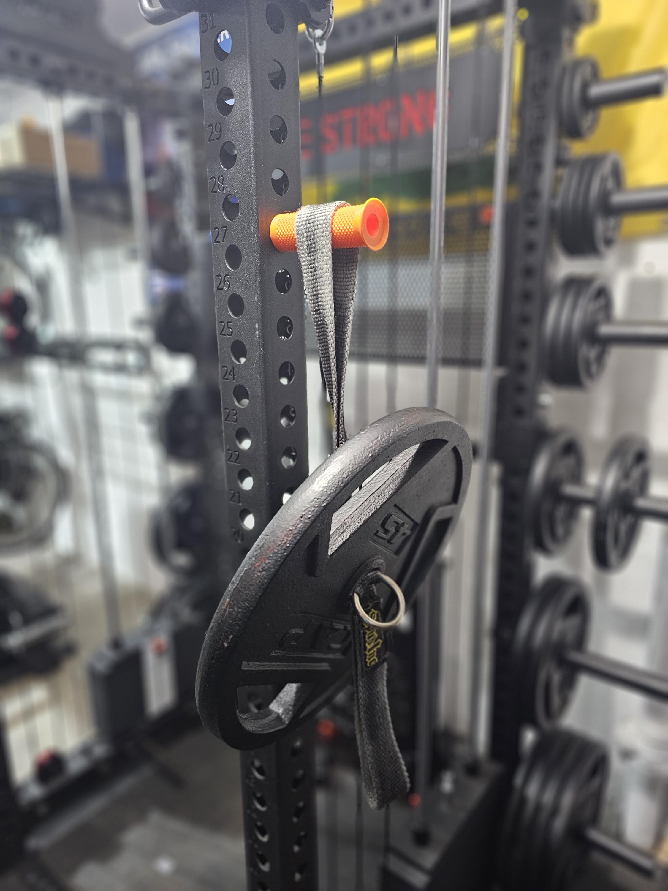 3D Printed Resistance Band Peg for Power Racks with 1" Holes