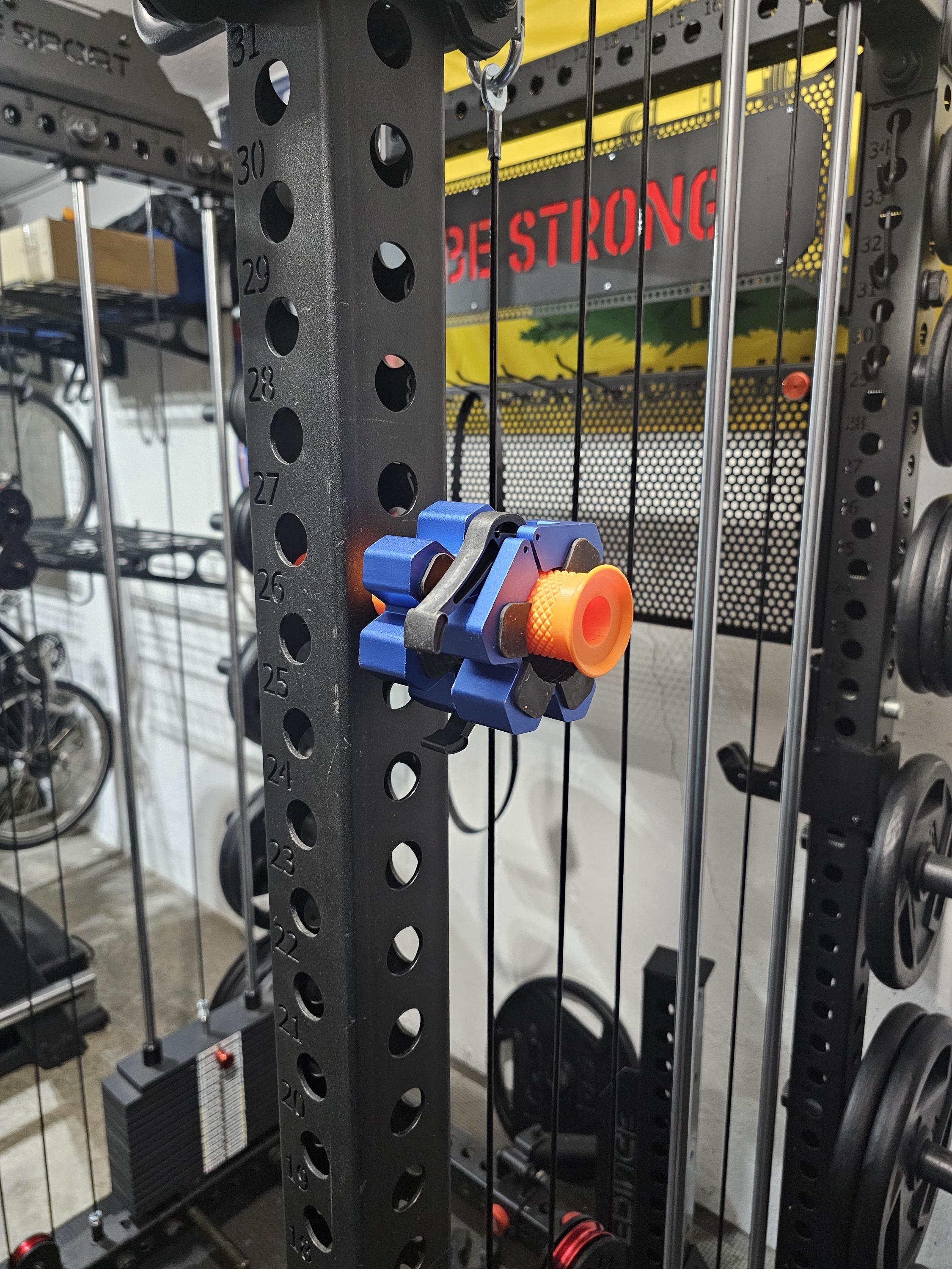3D Printed Resistance Band Peg for Power Racks with 1" Holes