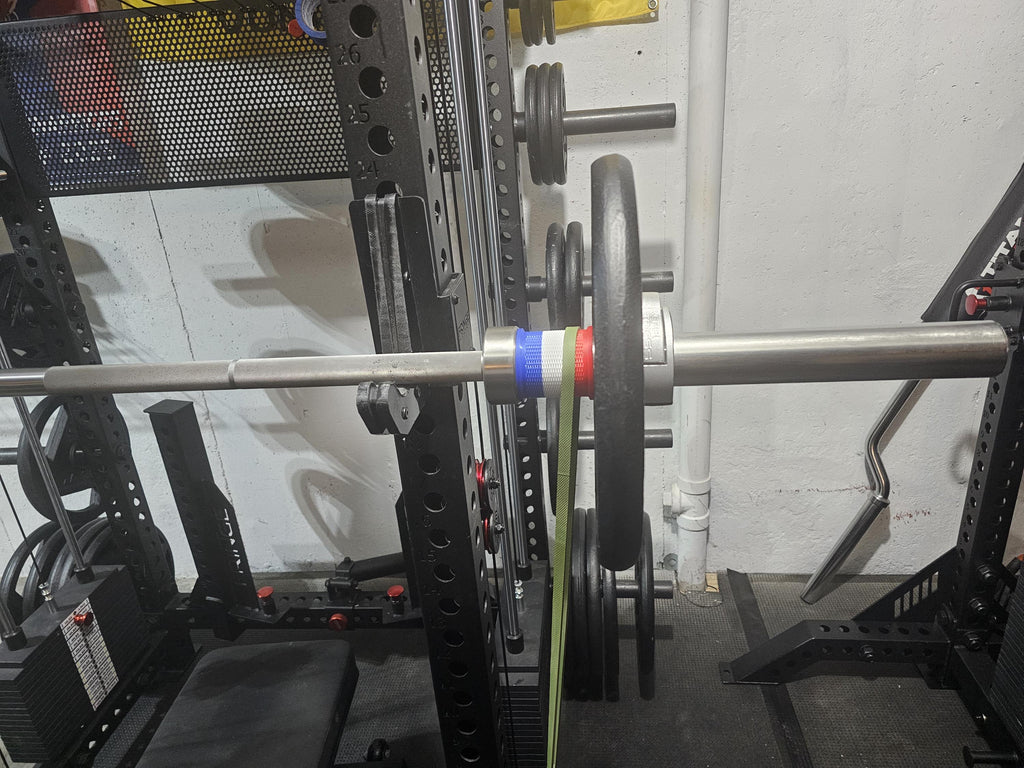 3D Printed Barbell Resistance Band Sleeves – Fits Bands Up to 2.25" Wide, Sold as Pair