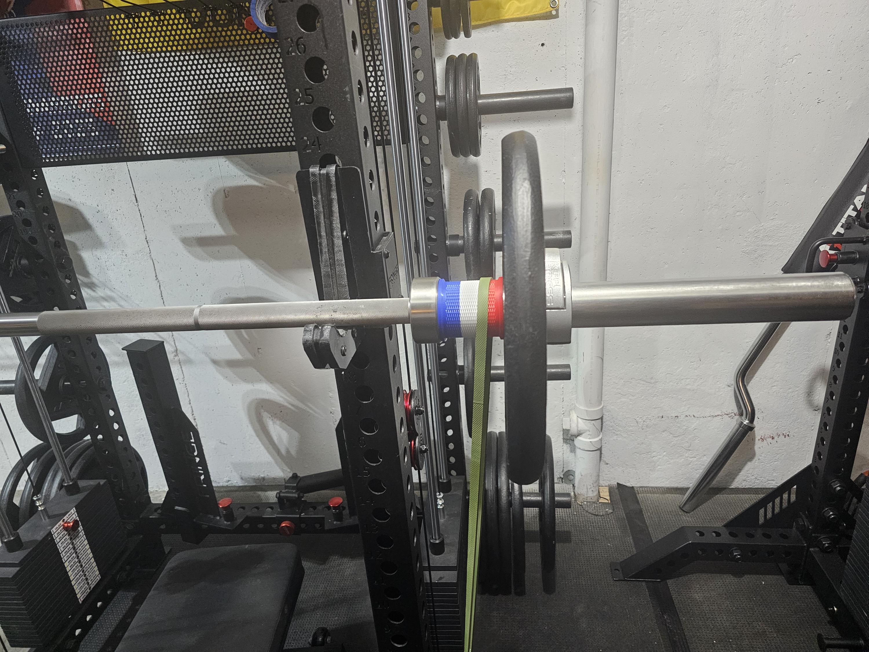 3D Printed Barbell Resistance Band Sleeves – Fits Bands Up to 2.25" Wide, Sold as Pair