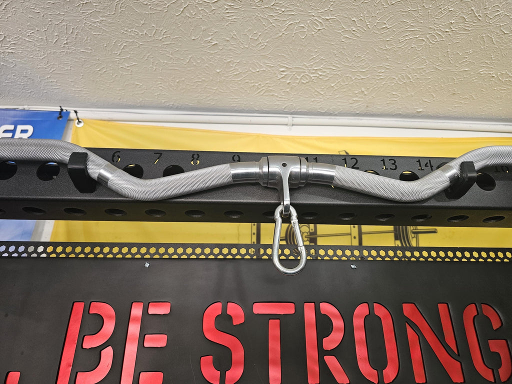 3D Printed Power Rack Storage Hooks – 1" Hole Racks, Holds Bands, Cables & Collars